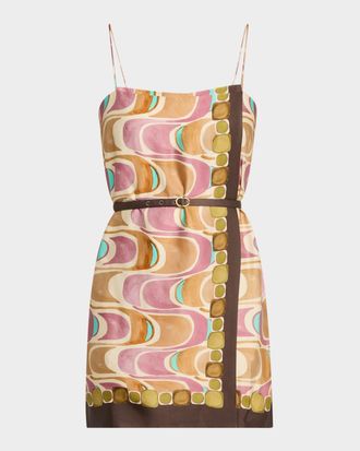 Alexis Greca Printed Mini Dress