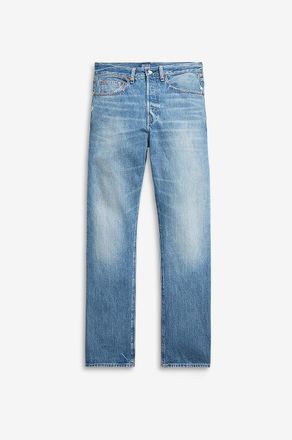 Polo Ralph Lauren L&auml;ssige Used-Look-Jeans mit hoher Taille Lebec Wash