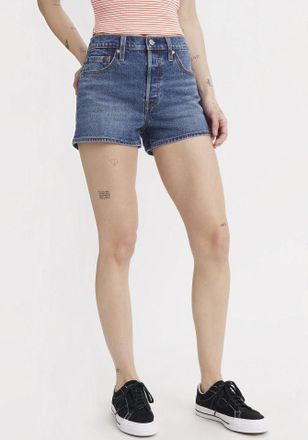 Levi's Shorts LEVIS 501 ORIGINAL SHORT, Damen, Gr. 26, N-Gr, broken midnight no d, Web, Obermaterial: 99% Baumwolle, 1% Elasthan, figurbetont kurz, Hosen Sho