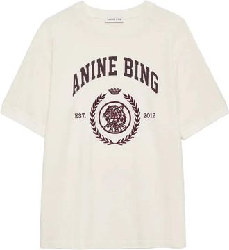 Anine Bing Mujer, Camisetas, Beige, Talla: S