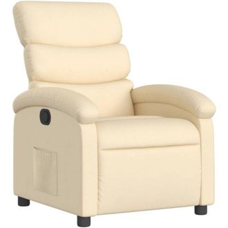 vidaXL Vidaxl - Sill&oacute;n Reclinable De Tela Crema