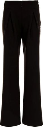 Chiara Ferragni Wijde broek - Dames - Wijde Broeken - Zwart - S - Polyester - Broeken