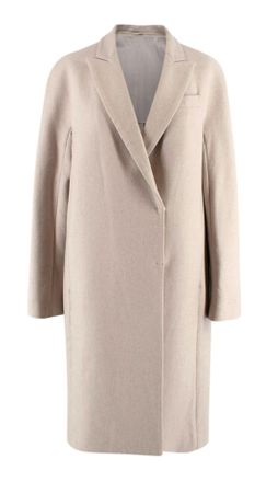 Brunello Cucinelli Beige Cashmere Duster Coat Size S