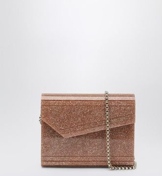 Jimmy Choo London Candy Clutch In Glitter Fabric