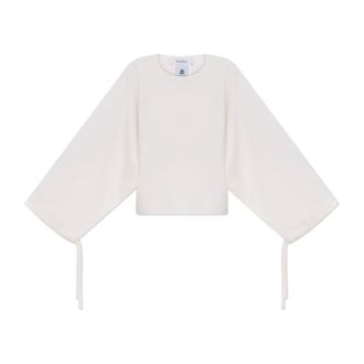 Max Mara Round-neck Knitwear, female, Beige, Size: XS Sweater Frais