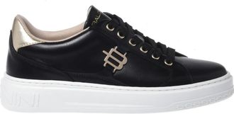 Baldinini Leather Sneaker - Dames - Sneakers - Zwart - 40 EU - Leer - Schoenen