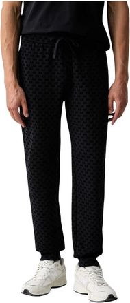 A|X Armani Exchange Micro Logo Joggingbroek - Heren - Sweatpants - Blauw - 2XL - Katoen - Broeken