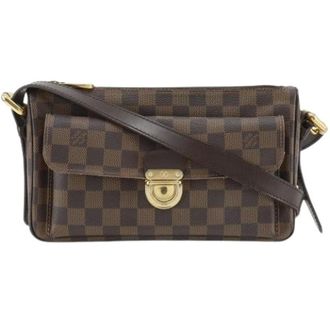 Louis Vuitton Pre-owned Damier Schoudertas - Dames - Pre-owned - Bruin - Maat: ONE Size