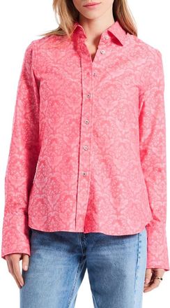 Robert Graham Priscilla Long Sleeve Woven Shirt in Coral at Nordstrom Rack, Size X-Large