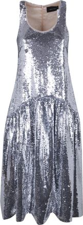 Simone Rocha Tapered Back Flounce Dress - Dames - Feestkleedjes - Grijs - XS - Kleedjes