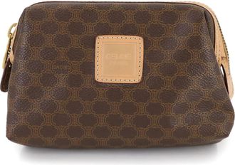 Celine Brown Pvc Leather Pouch (Pre-Owned)