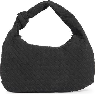Urban Expression Woven Faux Suede Hobo Shoulder Bag in Black at Nordstrom Rack