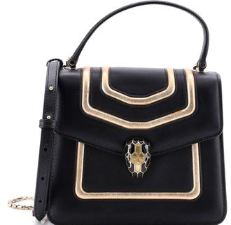 Bulgari Serpenti Forever Top Handle Bag Leather Small