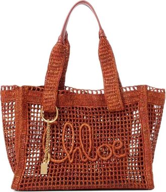 Chlo&eacute; Summer Banana Tote Bag - Dames - Shoppers - Bruin - ONE Size - Tassen