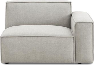 Castlery Jonathan Right Arm Sofa, Performance Twill Dove Grey, Modular, Low-Profile for Castlery