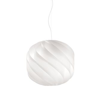 Linea Zero Suspensi&oacute;n Blanca En Metal Cromado Cm. 40x38h