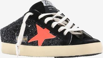 Golden Goose Sneaker-Pantoletten mit Glitter Super-Star