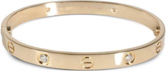 Cartier pre-owned 18kt yellow gold Love diamond bracelet