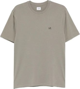 C.P. Company T-shirt in cotone con logo - Grigio