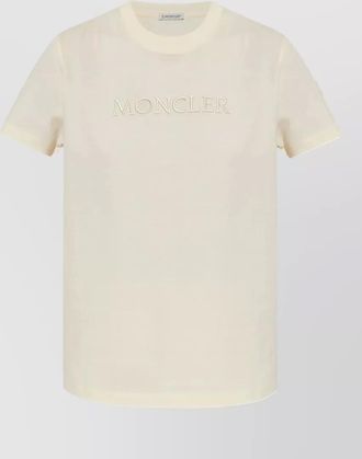 Moncler short sleeve crew neck cotton t-shirt