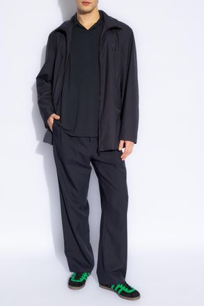 Giorgio Armani T-shirt With Collar, Mens, Navy Blue