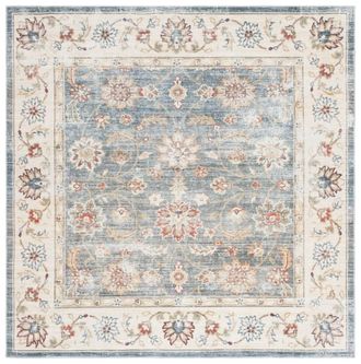 Safavieh Alfombra poli&eacute;ster verde/beige 183 x 183 cm