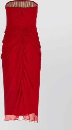 Carolina Herrera silk chiffon midi dress