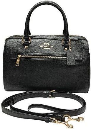 Coach Rowan Satchel Leather 2way Handbag