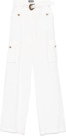 Versace Jeans Couture Cargo con effetto stropicciato - Bianco