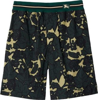 Burberry floral-print bermuda shorts - men - Cotton/Polyamide/Polyamide/Silk - M - Black