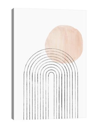 iCanvas Icanvas Rainbow And Neutral Sun Wall Art By Whales Way