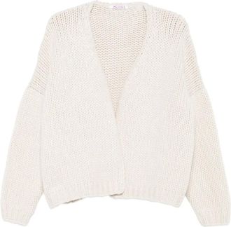 Liska long-sleeve cardigan - Neutrals