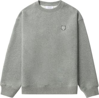 Maison Kitsuné Sweater met Bold Fox Head-patch - Grijs