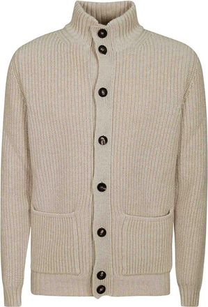 FILIPPO DE LAURENTIIS Contemporary Merino Wool Cardigan