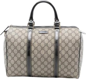 Gucci Pre-owned Handbags, female, Beige, Size: ONE SIZE Pre-owned Boston Bag