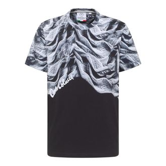 Carlo Colucci Kunstmatige Gebreide T-shirt - Heren - T-shirts - Zwart - S - Katoen - Tops