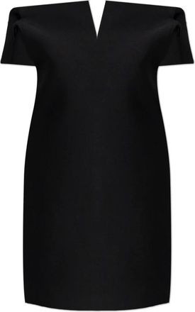 Balenciaga Vareuse Jurk - Dames - Feestkleedjes - Zwart - XS - Wol - Kleedjes