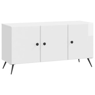 vidaXL Mueble De Tv Brillante 99 X 34,5 X 50 Cm Madera De Ingenier&iacute;a Vidaxl