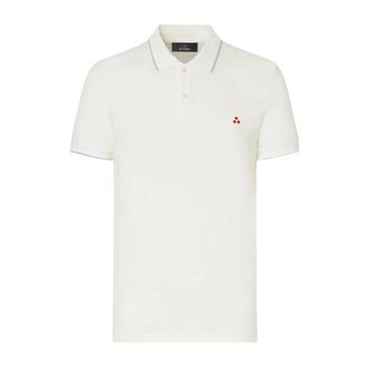 Peuterey Polo Shirts, male, White, Size: 2XL New Medinilla STR 02 Polo