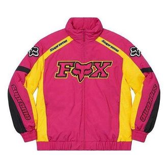SUPREME Fox Racing Puffy Jacket Pink Yellow Black SUP-FW20-180