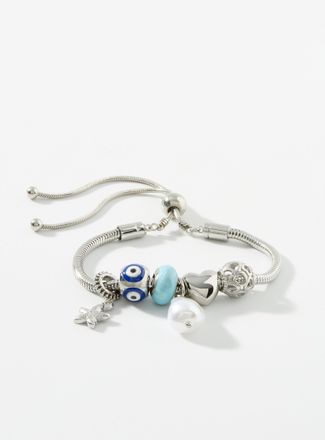 Simons Womens Fun-charm silver bracelet