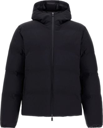 Herno Black In New Impact Stretch Seamless Down Jacket