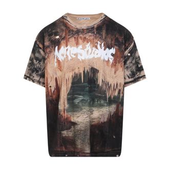 Acne Studios T-Shirts, male, Multicolor, Size: XL Cotton T-shirt