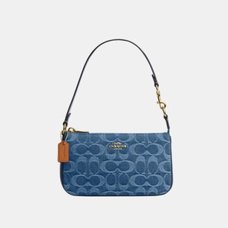 Coach Womens Nolita 19 In Signature Denim - Blue - One Size