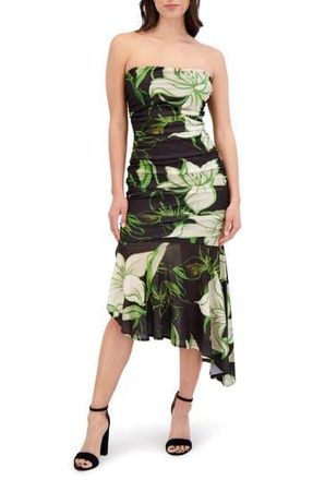 Siena My Balconia Printed Stretch Mesh Body-Con Dress in Multi at Nordstrom Rack, Size 10