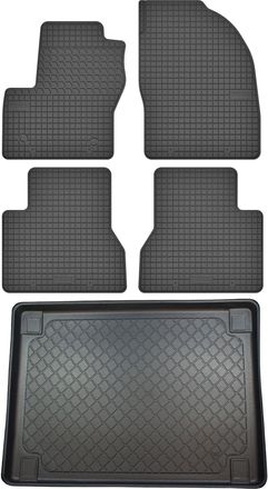 OEM Juego De Alfombrillas De Goma Para Coche Y Alfombrilla Para Maletero Para Ford Tourneo Connect Ii Van Desde Enero De 2014