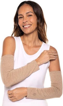Coolibar Womens Sun Arm Sleeves - UPF 50+ Sun Protection - Navagio in Dark Taupe Heather at Nordstrom, Size X-Small