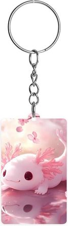 Generic Cute Axolotl Acrylic Keychain Cute Key Rings Key Chains Tags for Men Women Gifts