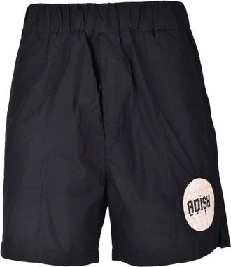 Adish Cotton/Nylon Blend Shorts - Black