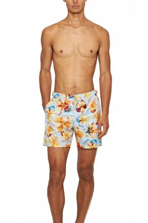 Orlebar Brown Bulldog Oshibana Swim Shorts In Spring Water Luxe